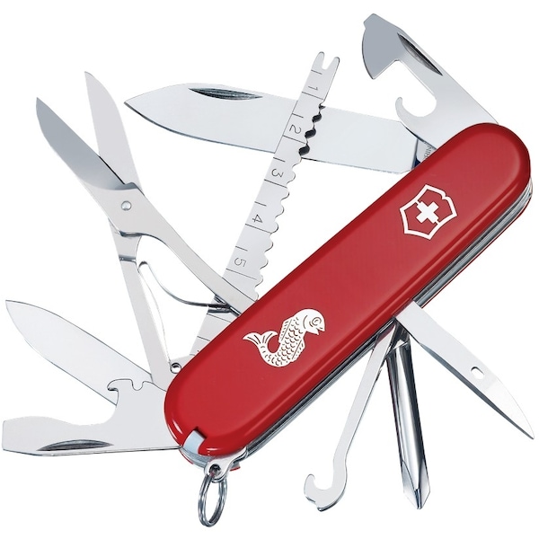 Swiss Army Brands 2024 Victorinox Fisherman Red 91Mm Old Number 53541 VIC-1.4733.72 - main